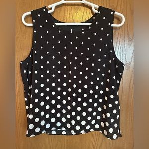 Talbots Polka Dot Tank - XL